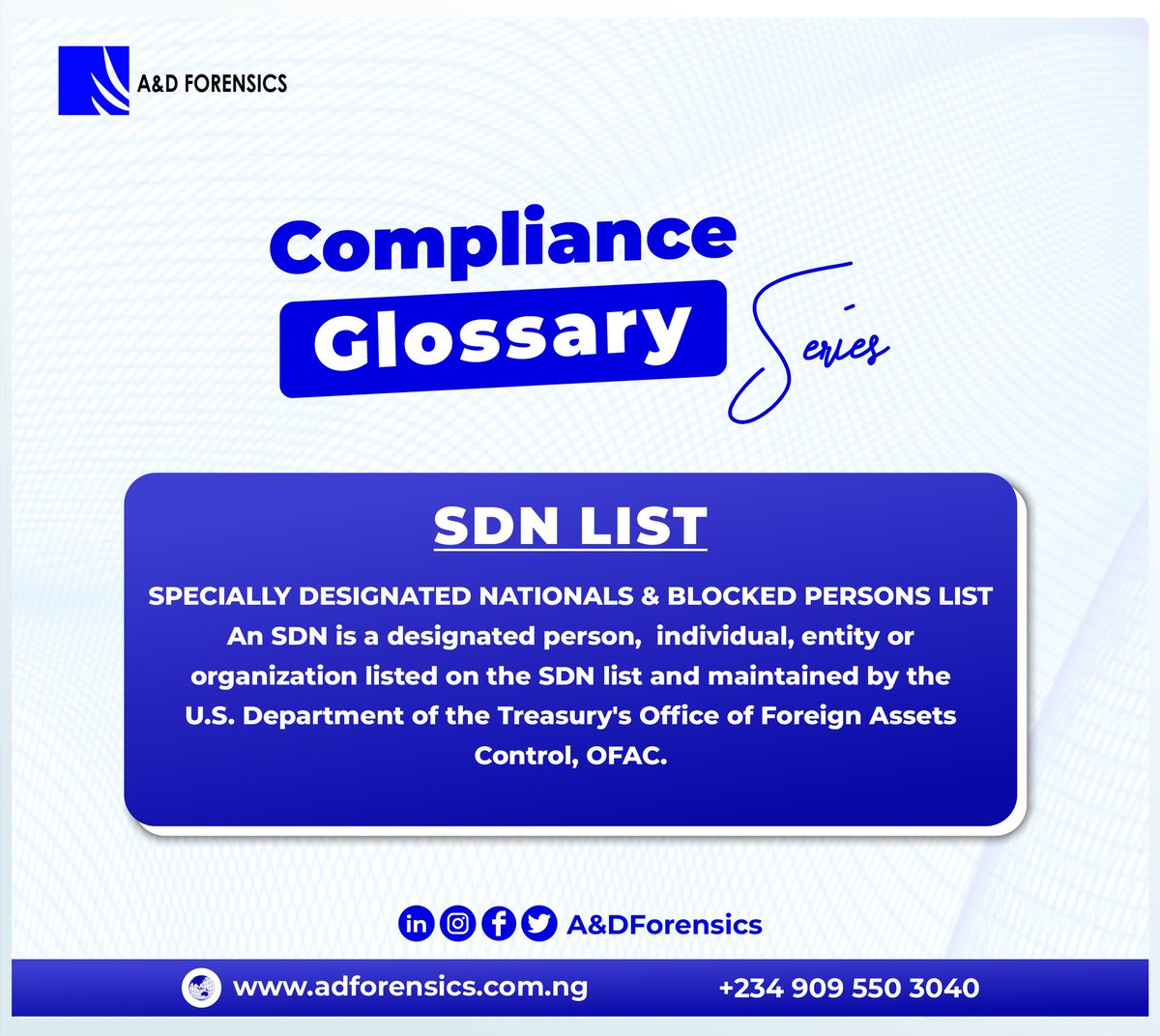 ForensicsD's tweet photo. OFAC  adds people and organizations to the #SDN list.
If someone's name appears on the list, it signifies they have violated the US foreign policy and sanctions policy and cut off from the economy
How does your VASP guard against transacting with wallets listed on the SDN list? https://t.co/cq6j7kjY6u