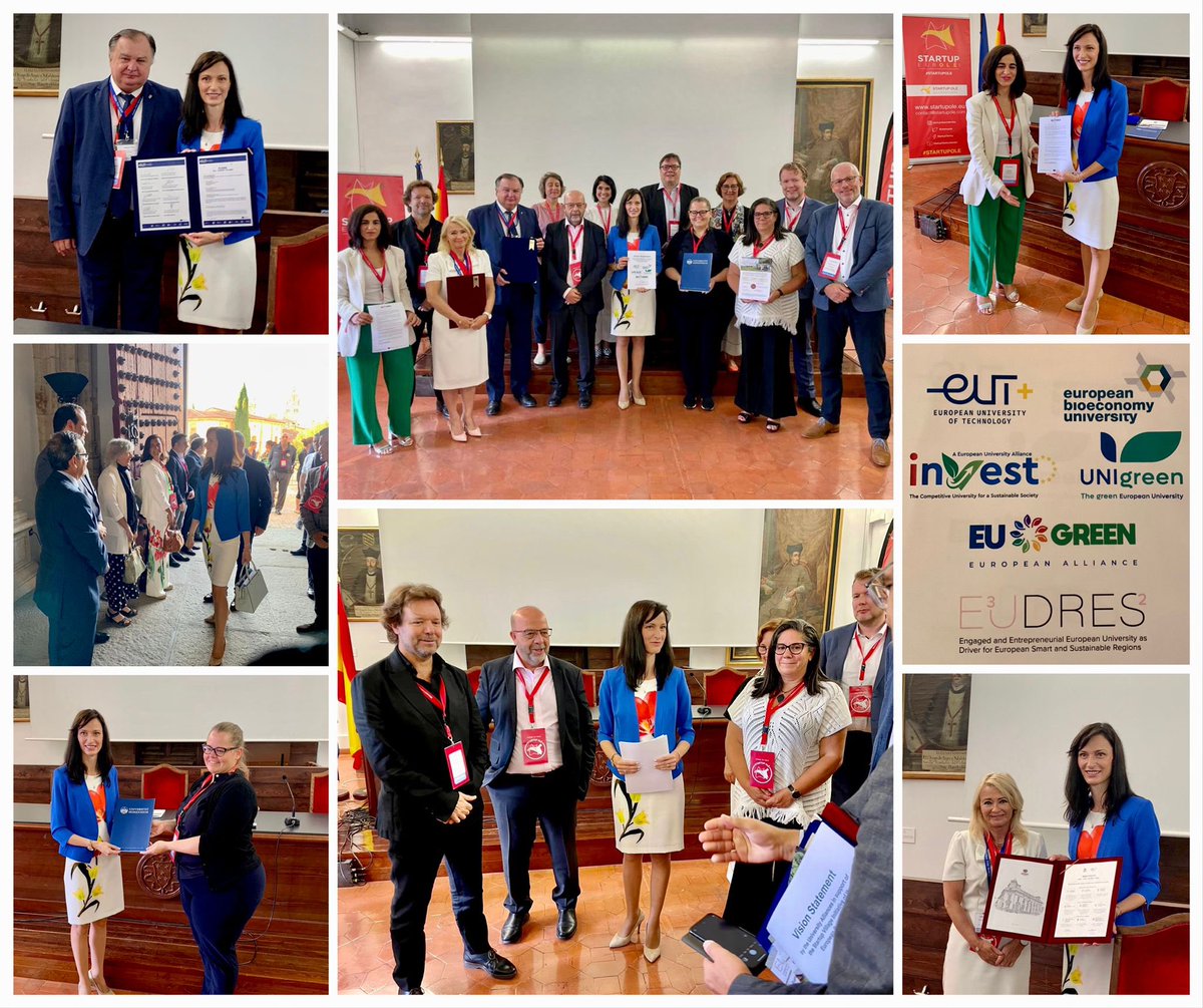 📍#Salamanca🇪🇸, 6️⃣🇪🇺University Alliances🔄44 Higher Education institutions, present pledges to strengthen our 🇪🇺Startup Villages initiative!

🤝I commend their commitment to gather rural &amp; university worlds, boosting #Innovation, knowledge &amp; skills for citizens in all regions🚀