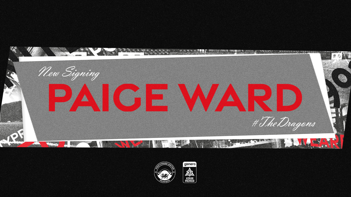 🚨 NEW SIGNING🚨

We have another signing to share with you!! We are excited to announce Paige Ward!
 
Welcome to the #SeniorDragonFamily Paige 💪🐉⚽️

Read more here 👇👇👇
pontypriddunited.co.uk/items-1/new-si…

#MightyDragons #OneClub #WeAreUnited