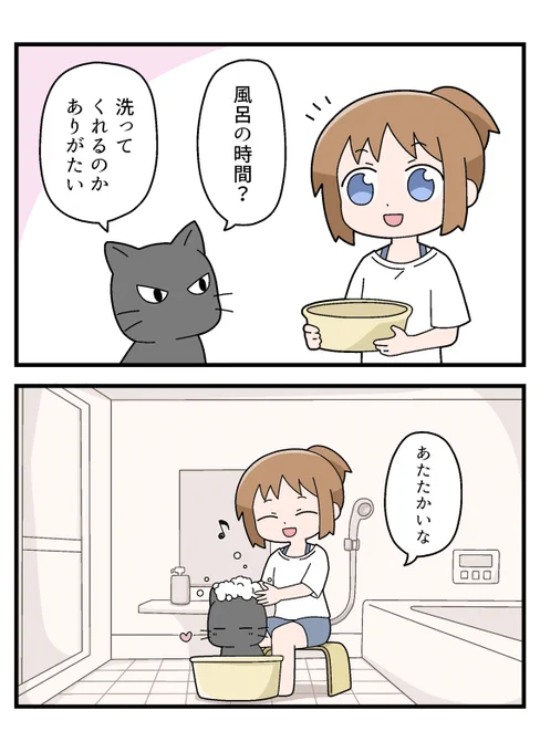 お風呂とネコ 