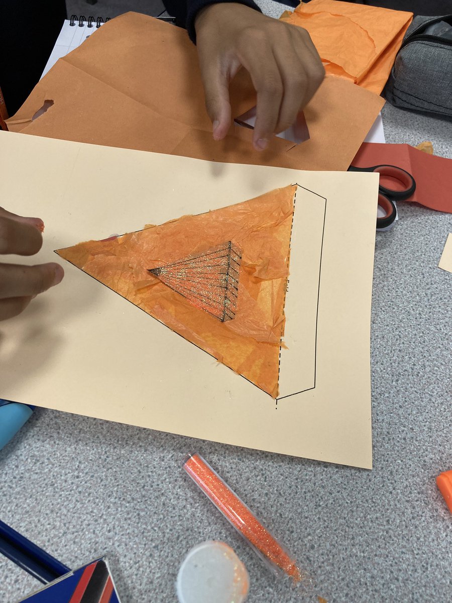 HGSTransition's tweet photo. Y7 students @HitchinGirls are making House Bunting #houseidentity - With House points up for grabs it is very competitive! https://t.co/9EZ4f0BZKI