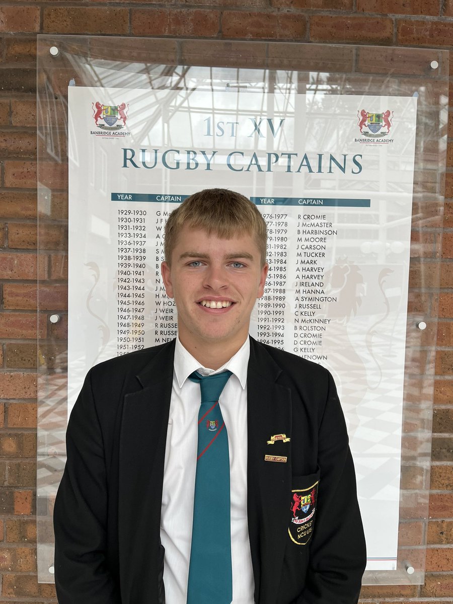 Congratulations to Ryan Matthews who has be selected as 1st XV Rugby Captain for the 2022-23 Season. Ryan is a versatile back equally at home at Fullback, Outhalf or Centre. 

Congratulations also to Noah Myles &amp; Tom King who have been selected as vice captains.
