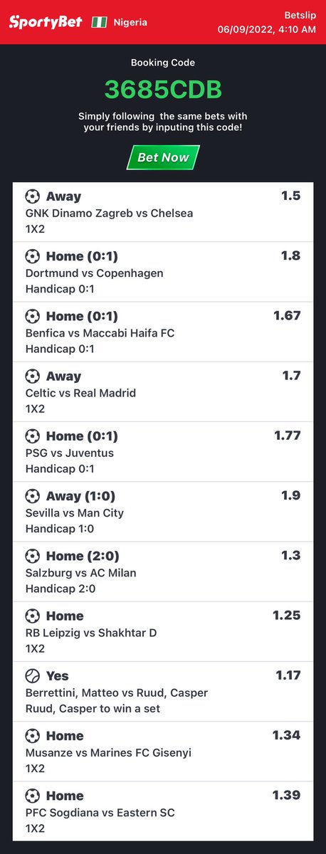 mono_tips1's tweet photo. 91 odds on Sporty bet
#Stakeresponsible #Hotbettips https://t.co/5Bj2qWVxOu