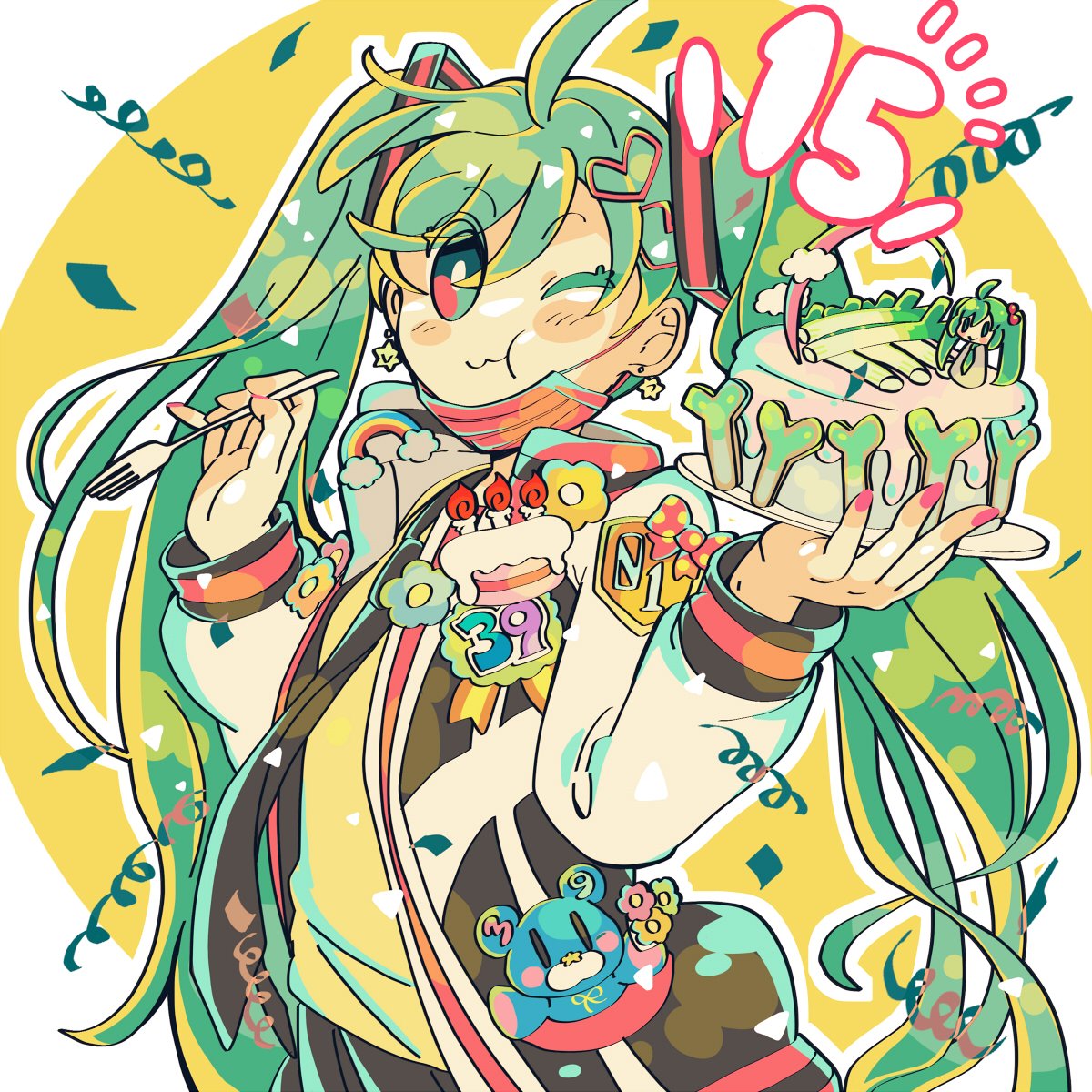 初音ミク「どんな感じに描いたミクちゃんが一番好きですか?▼アンケートもつなげるのでよろしけ」|犬飼＠4/1ありがとうございました！🌟NEOKET4【B50】のイラスト