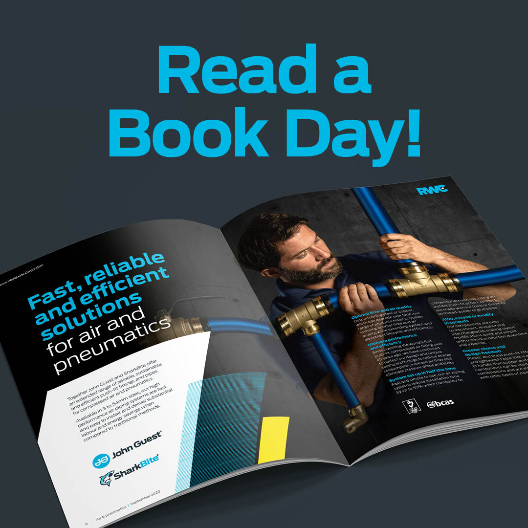 Happy Read a Book Day!
A whole book in one day? We reckon it’s more realistic to read a brochure in a day and that’s why we’ve provided a link to our unputdownable compressed air &amp; pneumatics product guide, which is full of twists and turns:
bit.ly/3ACmnTn

#ReadABookDay