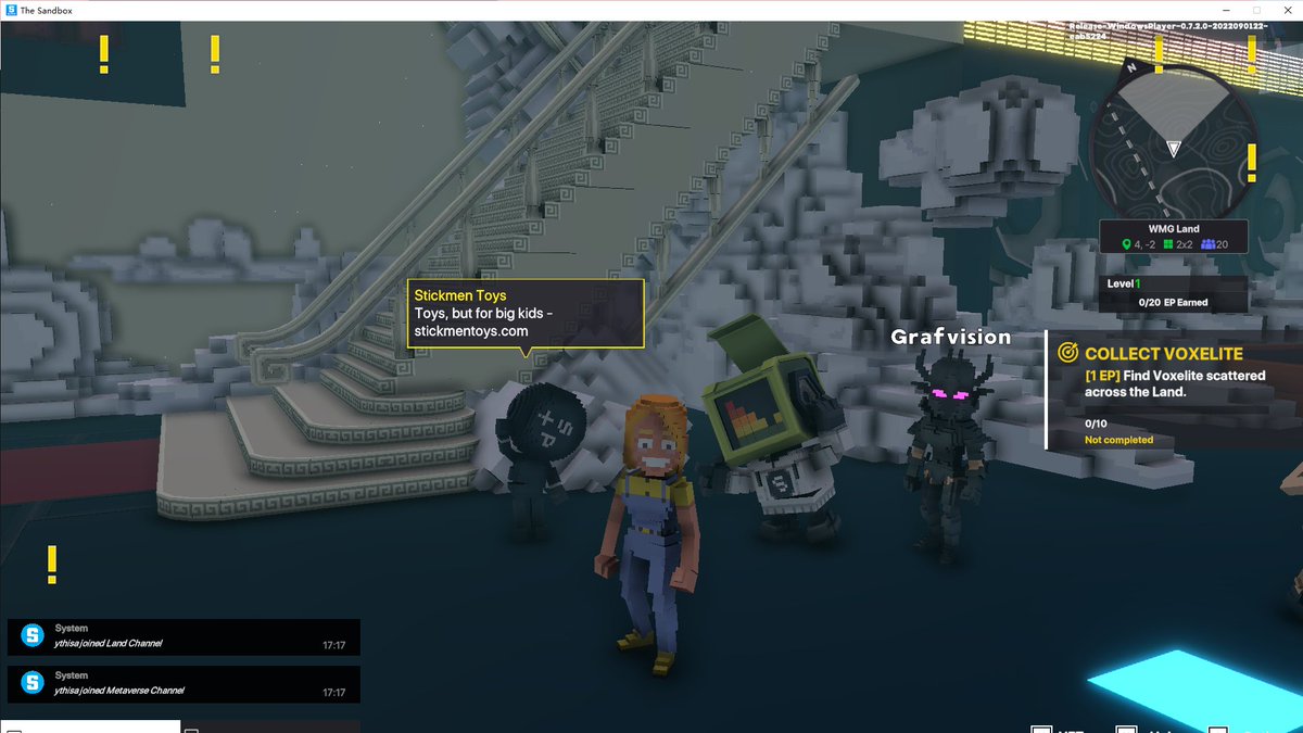 CherylF97071086's tweet photo. @TheSandboxGame @warnermusic I just participated in the #SandboxAlphaS3Giveaway for a chance to win 500 SAND! Found Spinnin Record’s Rog3r, check out my screenshot below!
👇 https://t.co/fvKLu5zbNn
