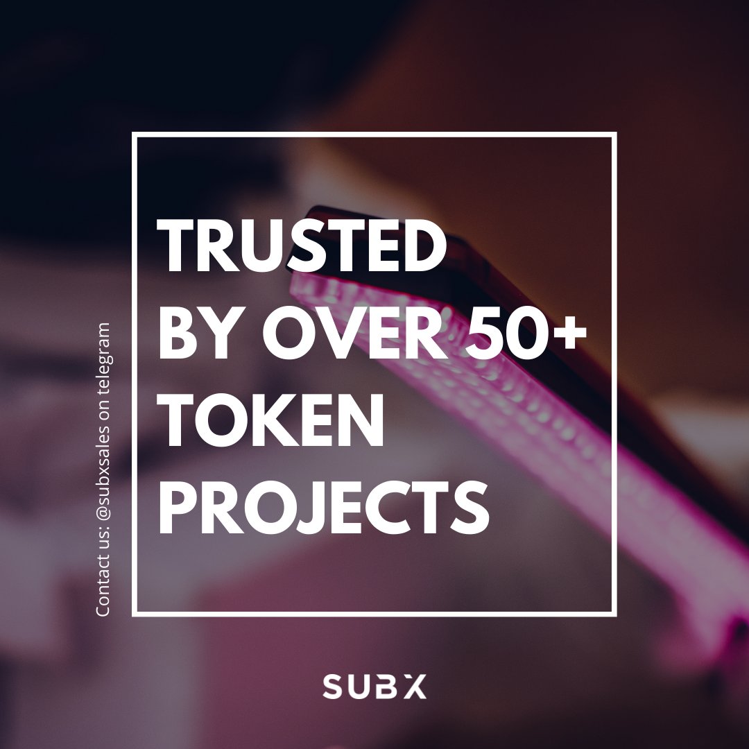 More than 50+ token projects have used our platform to launch their dApps. With #SUBX you can launch dApps in as fast as 3 working days! Contact our team today to learn more. 👉 t.me/subxsales
