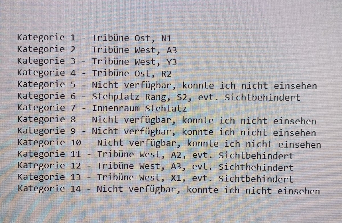 MunNuggi's tweet photo. Falls ihr euch auch fragt, wie das mit den Kategorien im Olympiastadion München aufgeteilt ist. Konnte leider nur die Infos bei verfügbaren Kategorien prüfen. #rammstein #olympiastadion #ticketvorverkauf #rammsteintour2023 #olympiastadionkategorien https://t.co/noTUD68Ohp