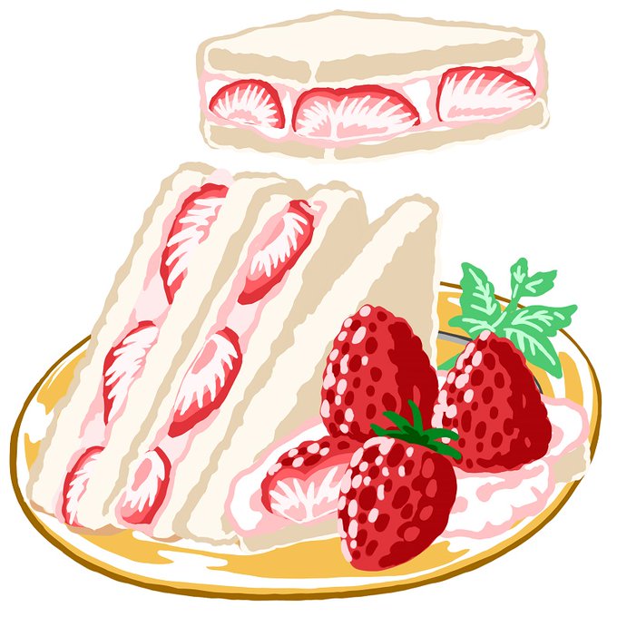 イチゴサンドのtwitterイラスト検索結果