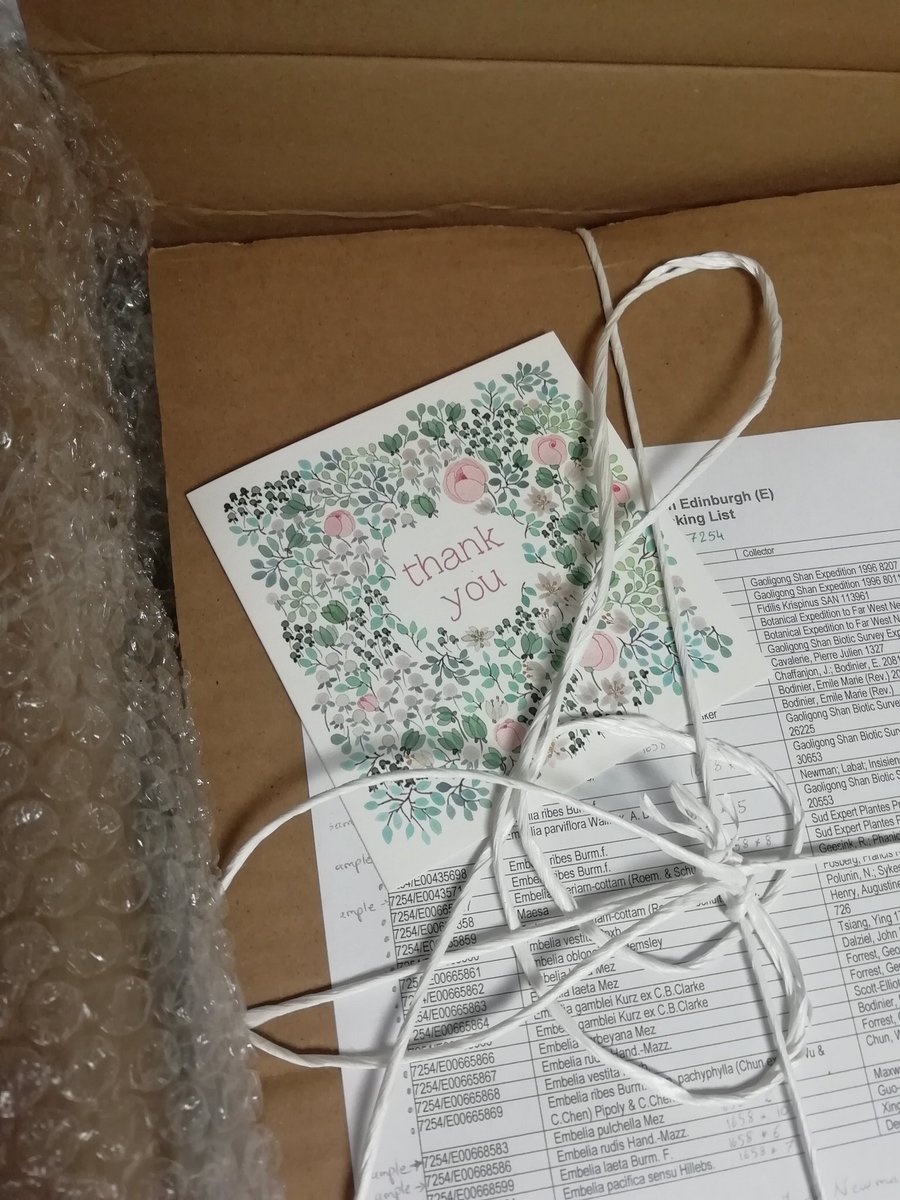 Lesley_A_Scott's tweet photo. Now THIS is how you return a herbarium loan https://t.co/W3904oKf3I
