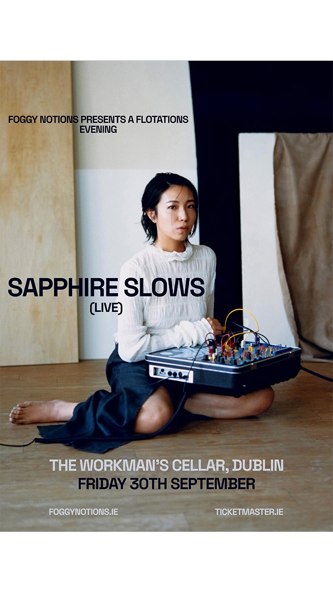 New Flotations show from <a href="/sapphireslows/">Sapphire Slows</a> Friday 30th September <a href="/WorkmansDublin/">The Workmans Club</a> Cellar. This will be a live Buchla Easel &amp; analogue synth performance by a Japanese virtuoso.
Tickets on sale now - bit.ly/3BfZPcB