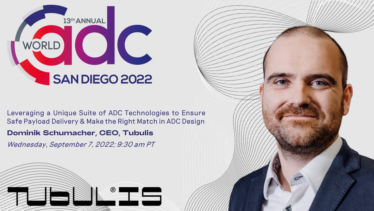 Don’t miss our CEO Dominik Schumacher giving a talk at the <a href="/World_ADC/">World ADC</a> congress in San Diego tomorrow about our unique conjugation technologies to enable safe payload delivery &amp; make the right match when it comes to #ADC design.