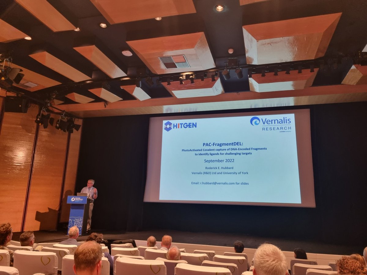 The first full day of #EFMCISMC22 was amazing. So fun to talk about my work in the <a href="/Thompson_Chem/">Philip Thompson</a>  lab with a side range of people from around the world!
Some fantastic talks from <a href="/CrisMayorRuiz/">Cris Mayor-Ruiz</a> and Rod Hubbard were highlights as well!
