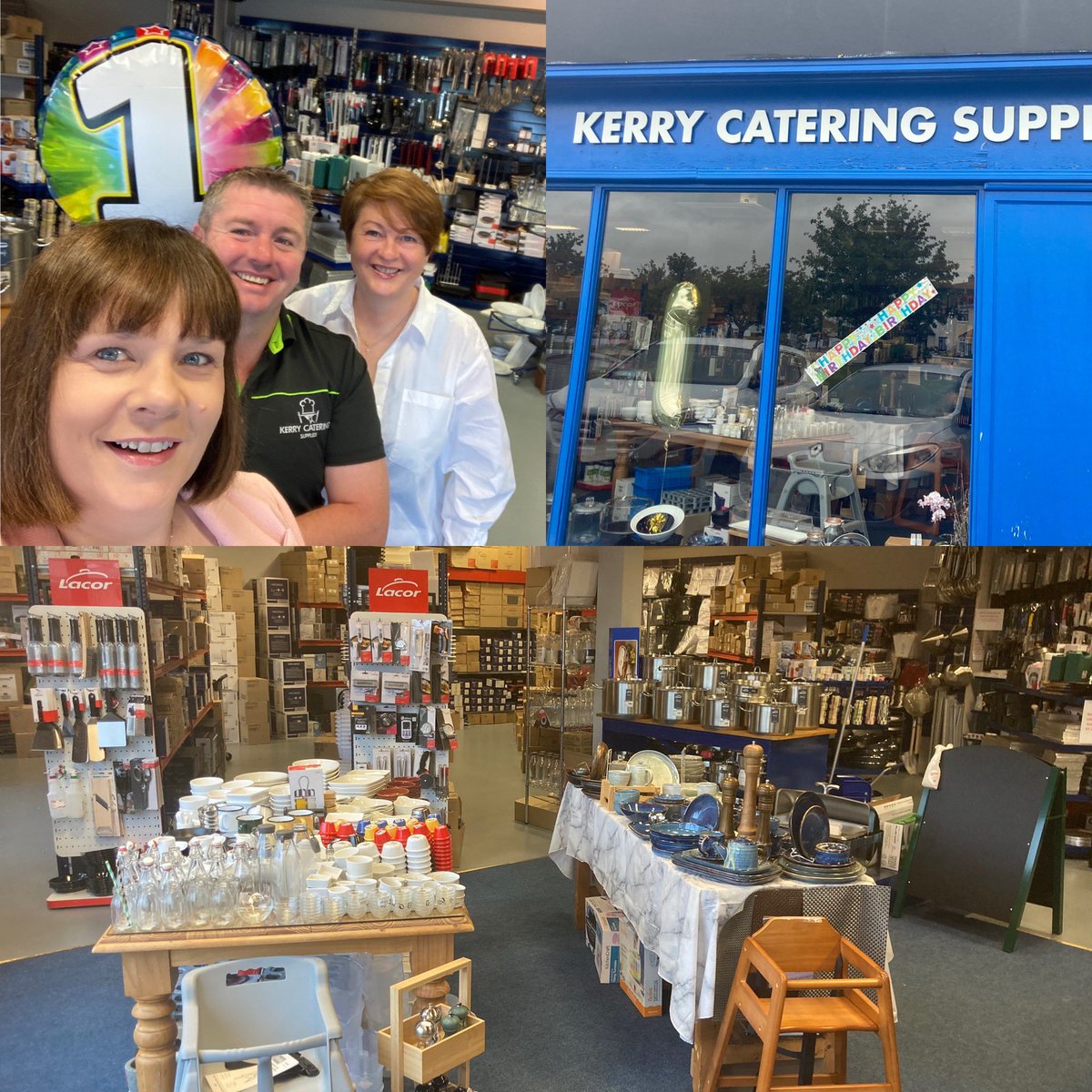 sheenaod's tweet photo. Delighted to say we @ Kerry Catering Supplies are open 1 year today.. so grateful &amp; humbled by all the support we have received in our first year in business! Without our wonderful customers we wouldn’t have a business! 🎉 https://t.co/LODnsYg8v1