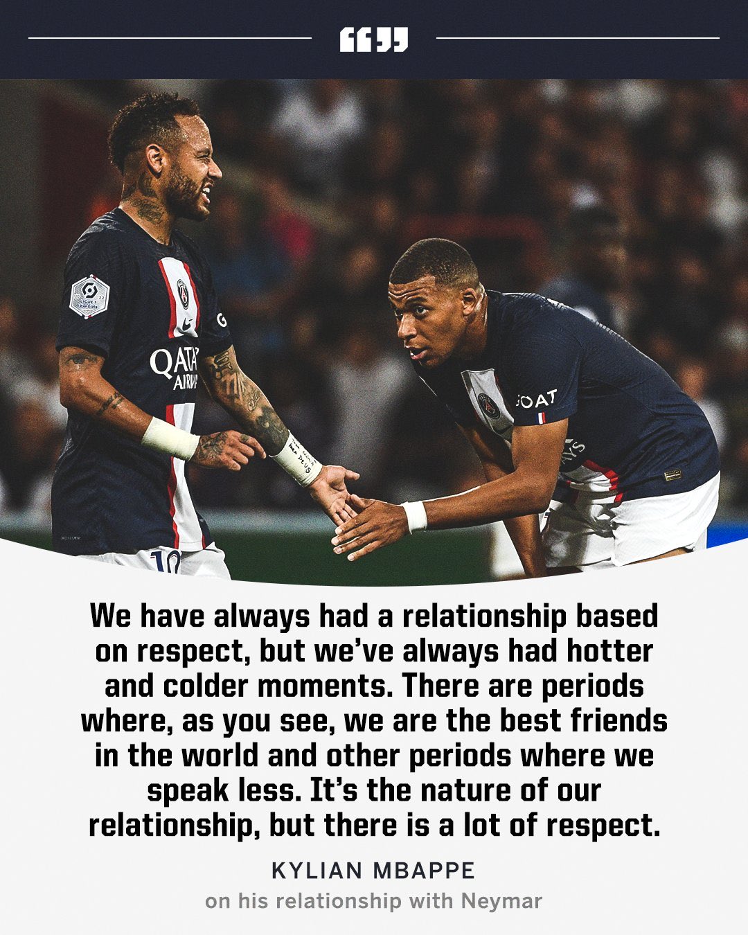 Frank Khalid Kylian Mbappe On His Relationship With Neymar Jr T Co Srhjv2h7v4 Twitter