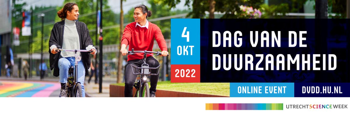 Kom naar de Dag van de Duurzaamheid, op dinsdag 4 oktober! Luister naar <a href="/JaneGoodallInst/">Dr. Jane Goodall & the Jane Goodall Institute</a>, Melati Wijssen en <a href="/kees_klomp_/">Kees Klomp</a> over o.a. betekeniseconomie en duurzaam onderwijs. Klik op de link voor meer informatie. social.hu.nl/3cVfEaS 
#SamenDuurzaam #DvdD #HierKomtAllesSamen