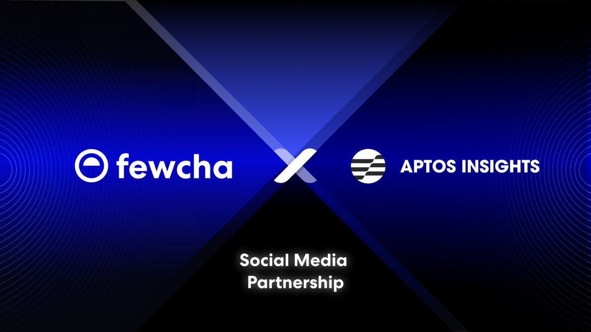 FewchaWallet's tweet photo. Fewcha is delighted to announce that @AptosInsights has become a Media Partnership.

@AptosInsights is managed by @zeusc_ventures and they will become a social media partner for Fewcha. This support from @AptosInsights will provide project information and strengthen @FewchaWallet https://t.co/AAnIQ9CzY7