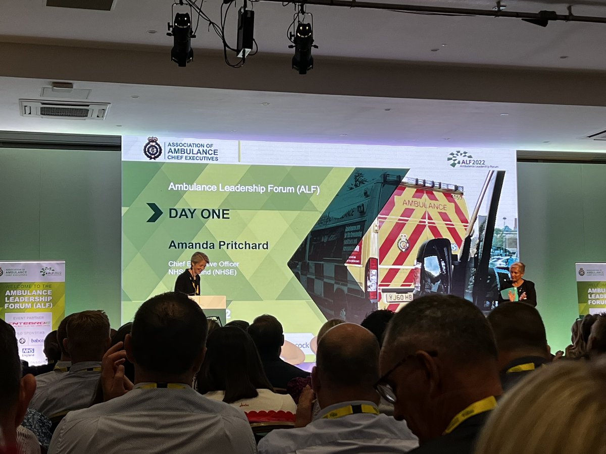 smileywalshey's tweet photo. Keynote address by @AmandaPritchard with at #ALF2022 which I’m attending representing @EastEnglandAmb Acknowledgement of the huge challenges ahead but also of the enormous effort and brilliant work being done by ambulance staff despite ongoing huge #handoverdelays at hospitals https://t.co/8DtN7BeEJv