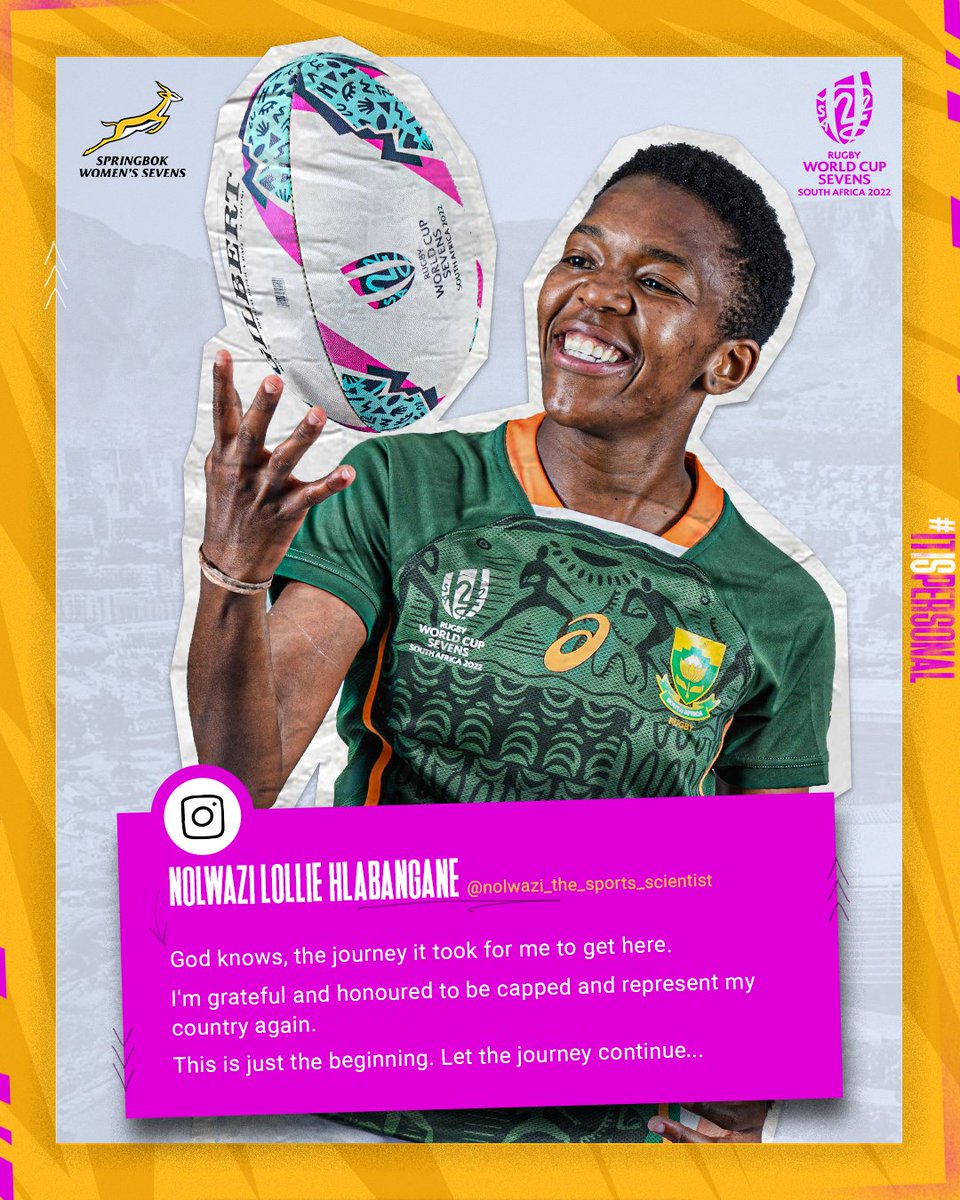 This is just the beginning and this time #ItIsPersonal Nolwazi Hlabangane 🔥

#RWC7s