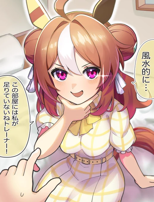 風水的にトレーナーの部屋で暮らそうとするリッキー
#ウマ娘 #コパノリッキー 