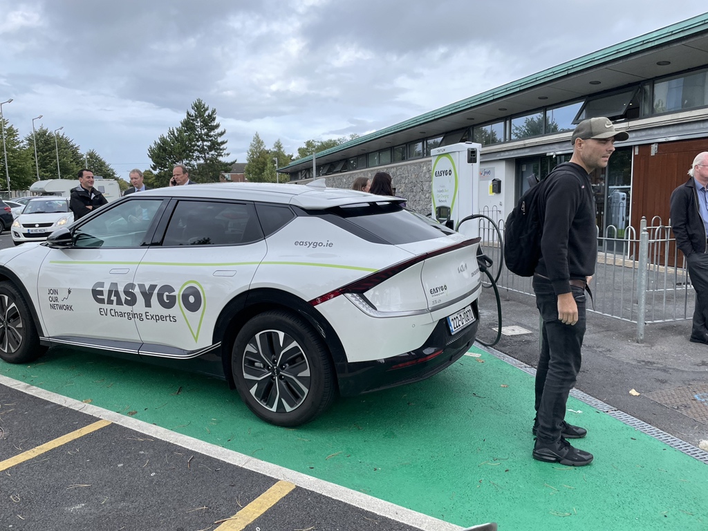 IEVAsso's tweet image. DCC mobility hub launch with @Easygo_ie fast chargers &amp;amp; an eBike hub