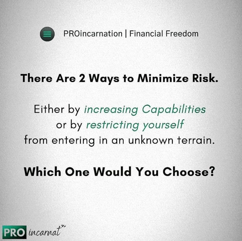 Majority of People choose second one to limit themselves.
Are you doing the same?

#proincarnation
