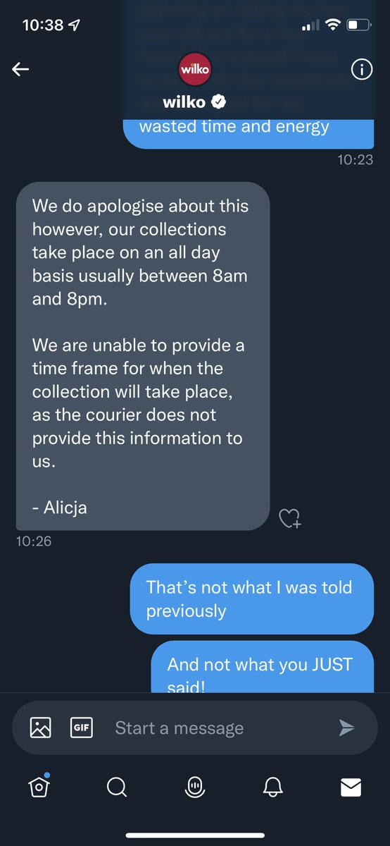 Violet M P Cannon (@nogypsyprincess) on Twitter photo 9 minutes apart and the message completely changed. This is for an item that arrived damaged because they couldn’t be bothered to package it at all. <a href="/LoveWilko/">wilko</a> 9 minutes apart and the message completely changed. This is for an item that arrived damaged because they couldn’t be bothered to package it at all. <a href="/LoveWilko/">wilko</a>