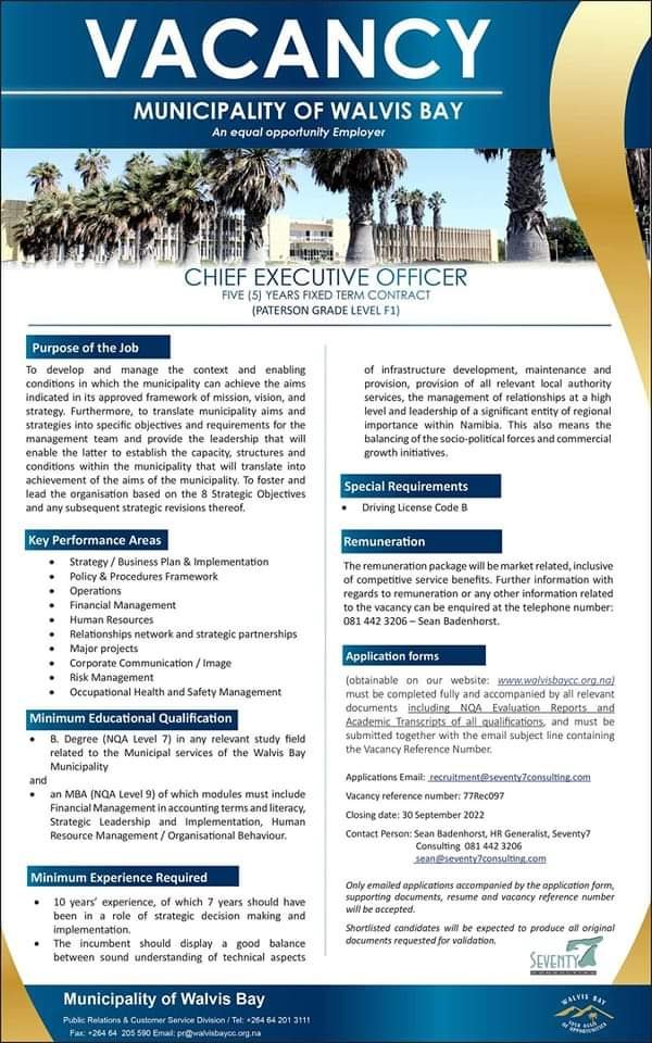 Namibian Job Opportunities on Twitter "Vacancies, apply and share!"