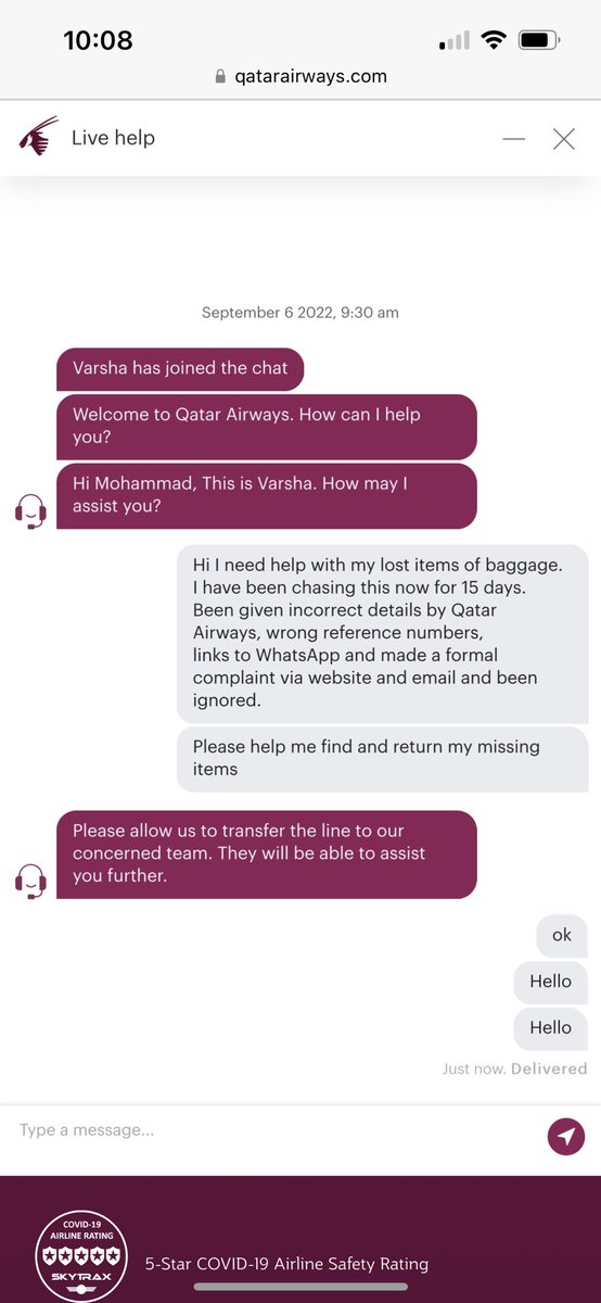 AbedIqbal's tweet photo. What the hell is going on, why are you deliberately ignoring me??? @qrsupport @qrsupport #AkbarAlBaker #DoNotUseQatarAirways https://t.co/deEsRFcBDp