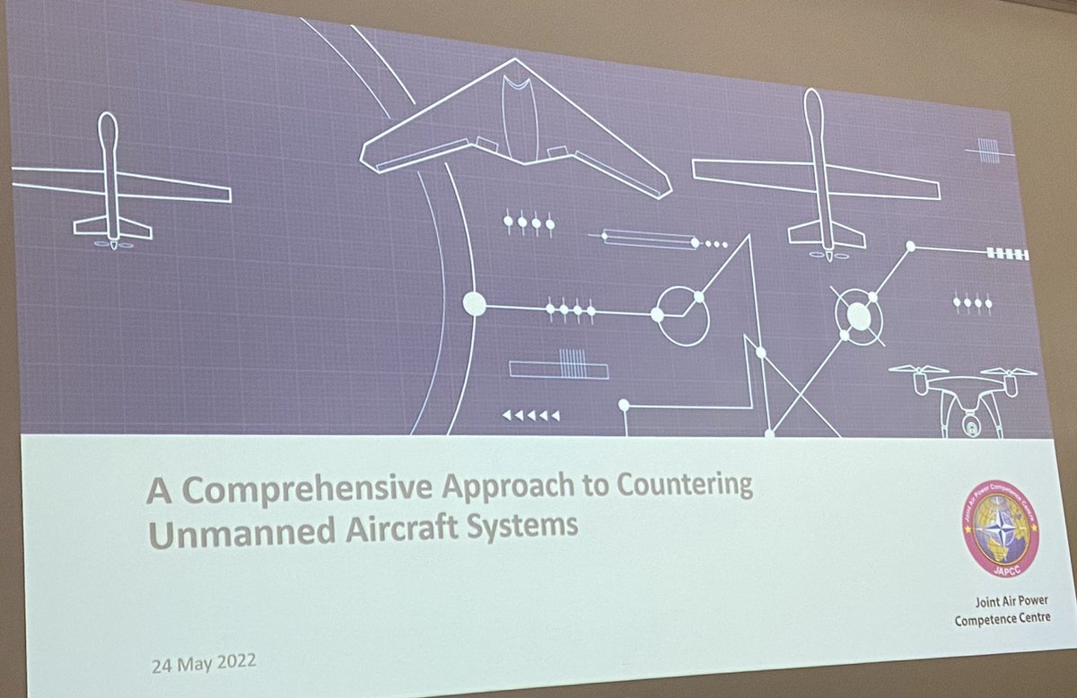 BlokkenMario's tweet photo. Attending the 1st European Air Group (EAG) RPAS symposium.
Let’s focus on C-UAS for the next hour. There is still a lot of work to be done in this area.
What are your experiences?
#counteruas #drone #Military #Finabel https://t.co/O9cMEh1rQz