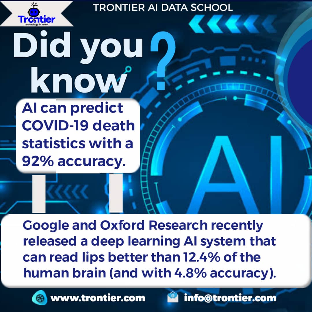 TrontierAI's tweet photo. Stop limiting yourself when you can be more!
TrontierAI Academy is here to light the path for you...
Connect now!
#trontierAI #trontieracademy #Monday #artificialintelligence #upgradeAI #smart #robotics #dataanalysis #datascience #DataScientists #consultant #LearnToCode #grow https://t.co/87i1OZZwKl