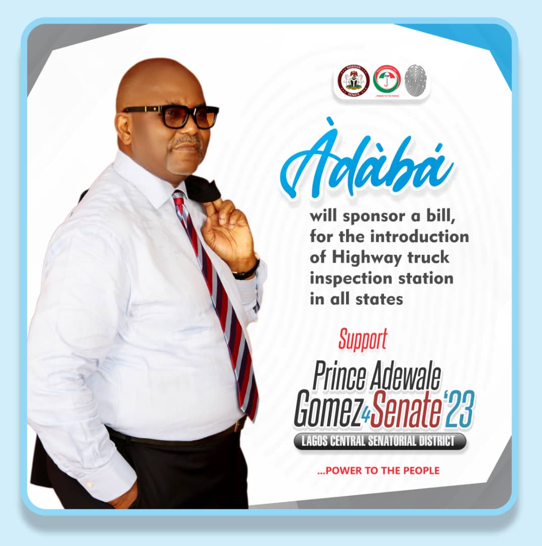 G4G2023's tweet photo. The rate of  faulty 10Wheeler vehicles on our roads and the negligence of maintenance routine is the major cause of road accidents on our highways. 
We can do it differently.

Support Gomez 

#Gomez4Senate 
#Lagos 
#Iyayitoleko https://t.co/y5sn974X34