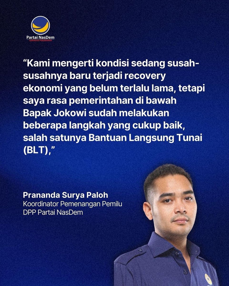 Kami sadar ada urgensi penyesuaian harga BBM, namun tentu kita juga harus berempati dengan masyarakat. Sebagai mitra koalisi, NasDem selalu mengedepankan masukan yang positif dan konstruktif pada pemerintah.