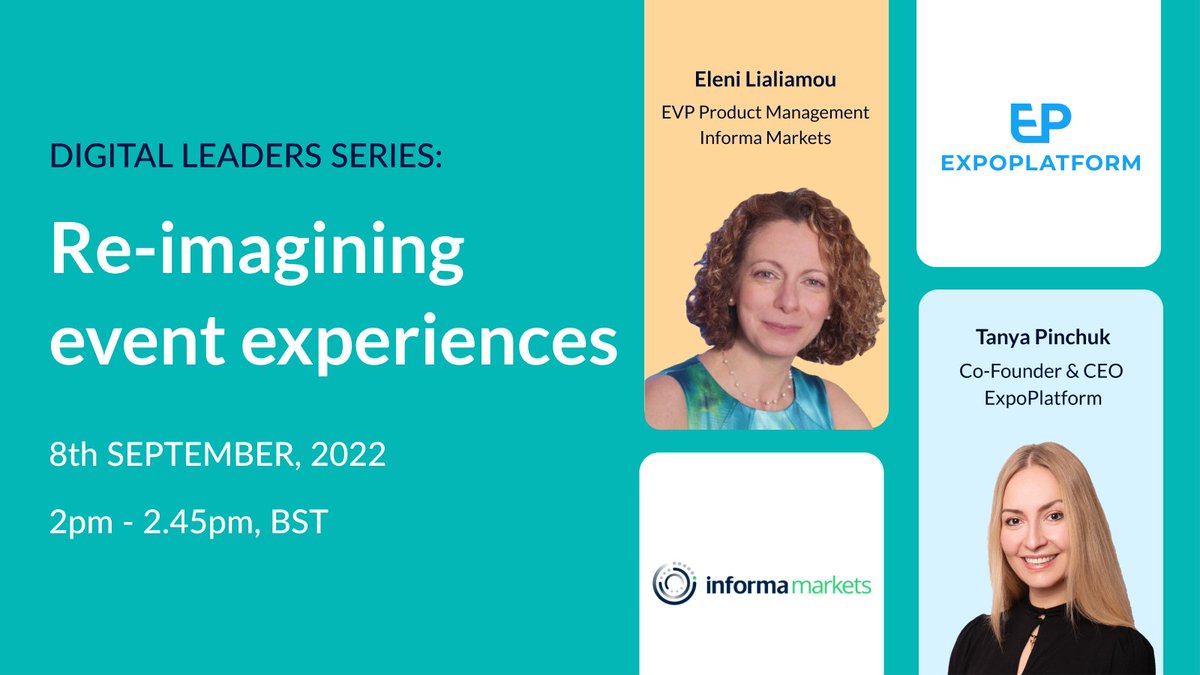 Don't miss this free webinar about the role tech and data can play for #eventprofs. Join ELENI Lialiamou, from Informa Markets, for her expert insights.

#eventtech

linkedin.com/video/event/ur…