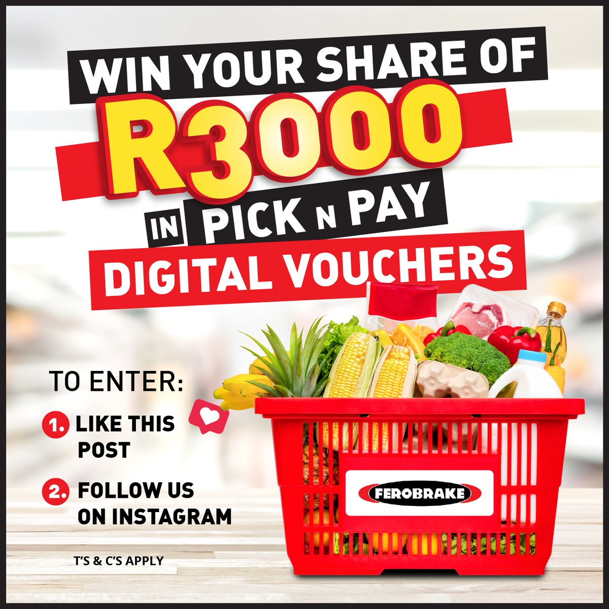 Do you want to stand a chance to WIN your share of R3000 in Pick n Pay Digital VOUCHERS? 🥑
Go to our INSTAGRAM! 
TO ENTER simply follow the easy steps.
Winner will be announced on 16 September 2022.
T's and C's apply.
#motus #PicknPay