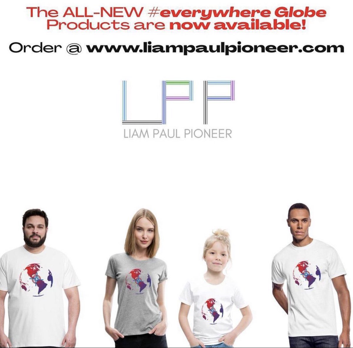 All new #everywhere products are available on liampaulpioneer.com #theeverywhereglobe #globe #theeverywherenetwork #liampaulpioneer #christiantess #christianfashion #Christianclothes