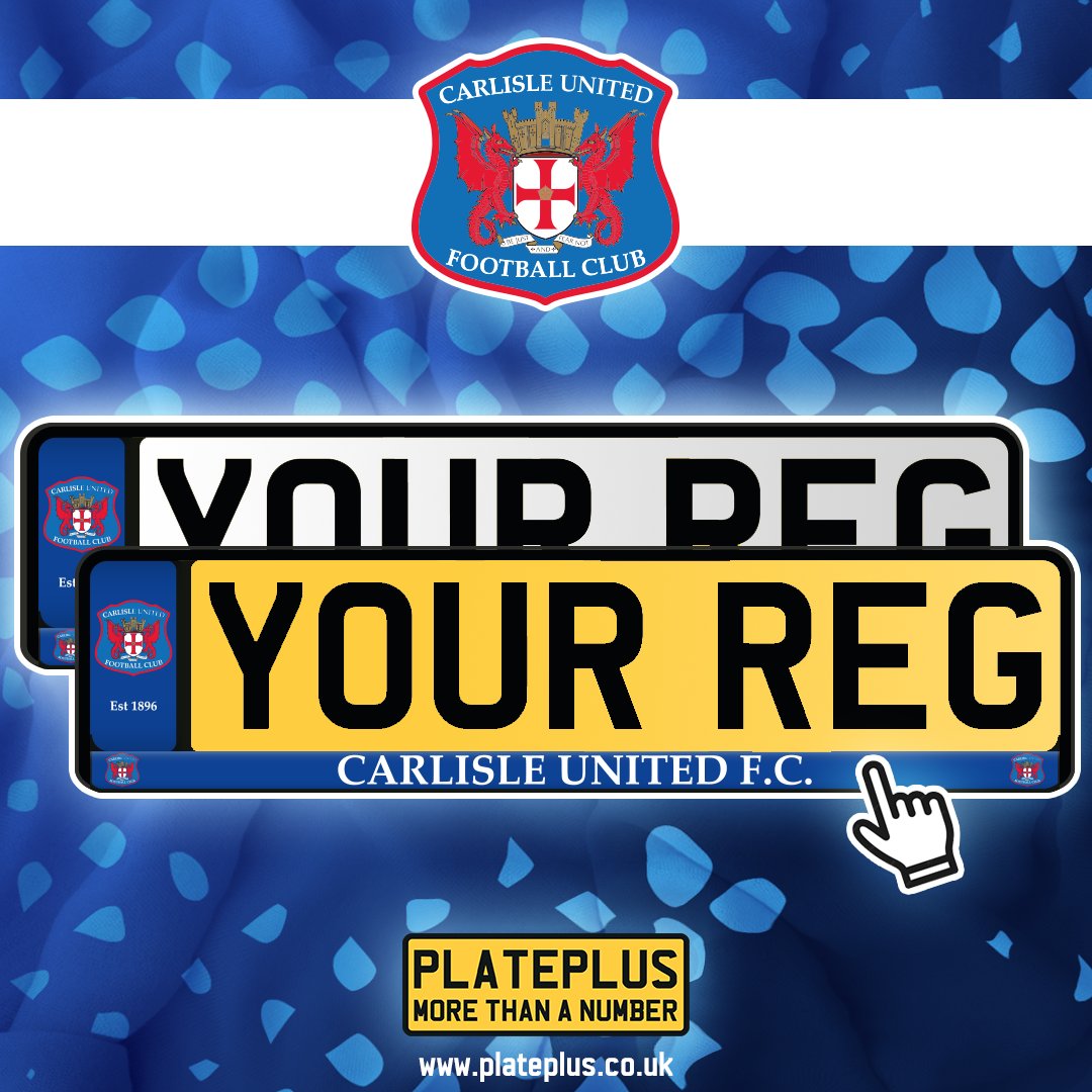 plate_plus's tweet photo. PlatePlus x Carlisle United

Available soon in store... https://t.co/9Y8aw6fEGV
