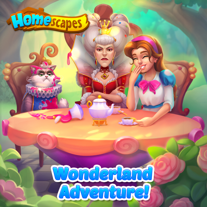 Homescapes on Twitter "Have a cup of tea with the Hatter and other