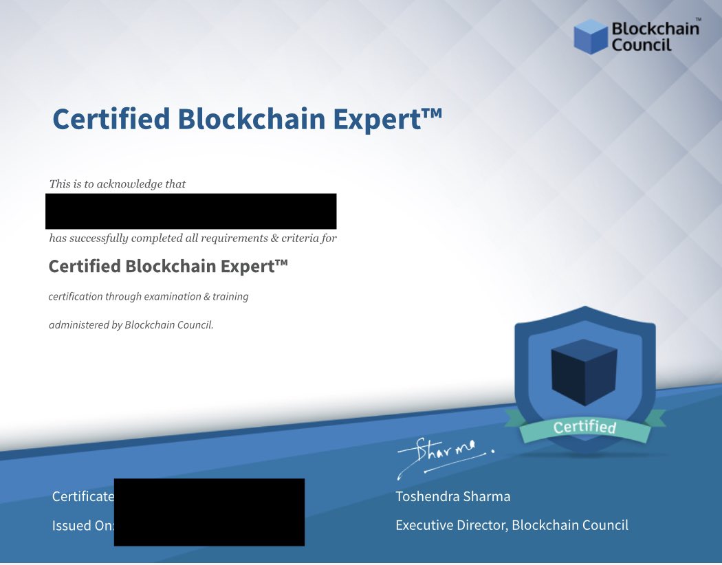 Blockchain is the future. I’m getting ready. GM. Thanks @ChainCouncil for putting together this eye opener course! #blockchain #blockchaineducation