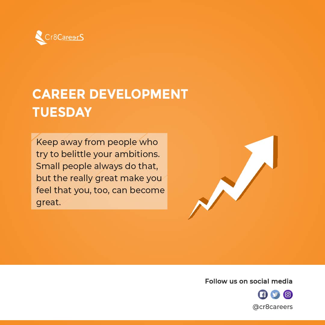 cr8careers's tweet photo. Surround yourself with people who lift you up and encourage you to make an attempt, because so much of what you will accomplish in life is influenced by the people you surround yourself with. #CareerDevelopmentTuesday > #Cr8Careers
#beambitious #ambitions #ambition https://t.co/Ei8ndMD0tV