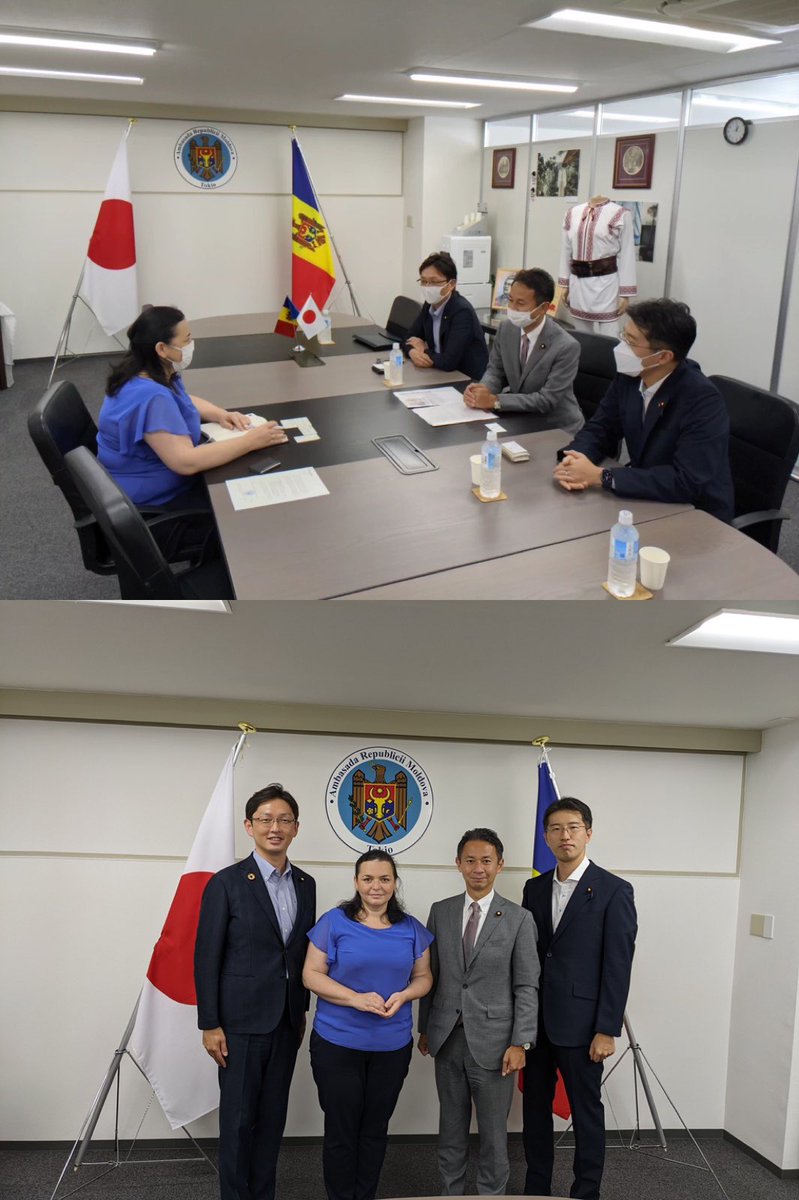 takahashimitsu7's tweet photo. 来週の #公明党 #ウクライナ避難民支援 東欧調査団に先立ち、在京の #ウクライナ🇺🇦 #ポーランド🇵🇱 #モルドバ🇲🇩 #ルーマニア🇷🇴 大使館へご挨拶

支援ニーズや日本政府への期待等を聴取

#ウクライナ避難民 受入れ負担を軽減する支援や国内避難民への支援等のお声。現地で実態をしかと確認して参ります💪 https://t.co/PdVk3cIPWA