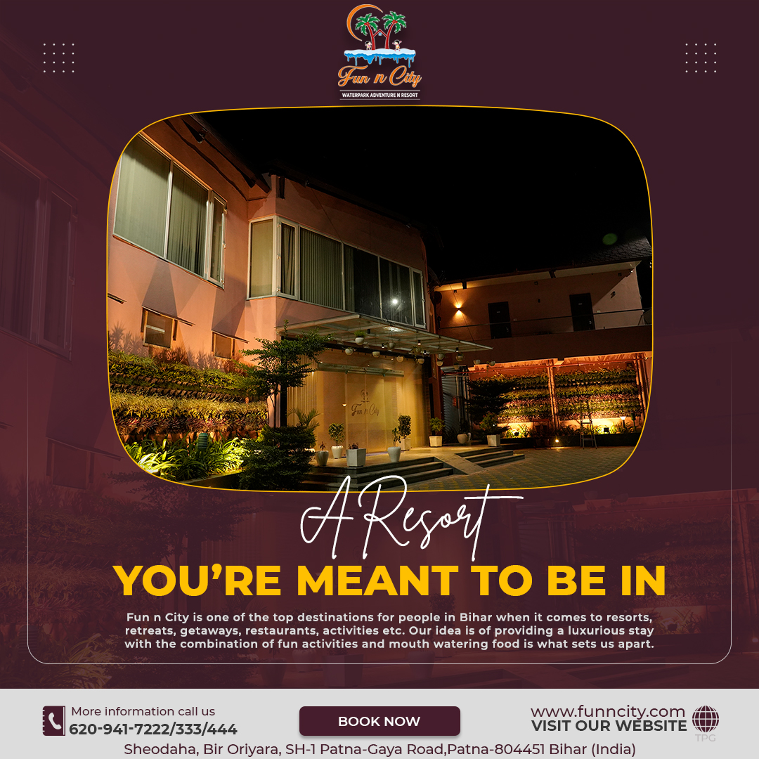 FunnCityPatna's tweet photo. A Resort You're Meant to Be In
For booking call us on: 6209417333
Visit: https://t.co/MYv1jHQrzn
#funncitypatna #funncityresort #funncity #belmontefall #belmontefallpatna #belmontewaterfall
#belmontewaterpark #vacations #resortpatna #hotelpatna #rooms #resortrooms #HotelSuite https://t.co/FOqPgSgPG9