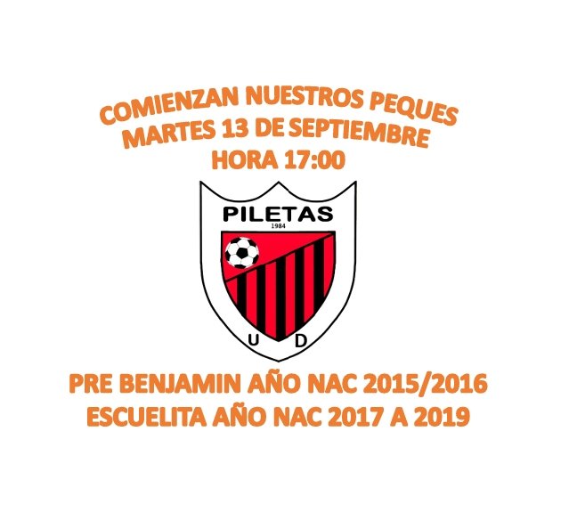 📢 COMUNICADO📢
PROXIMO MARTES DIA 13 DE SEPTIEMBRE A LAS 17:00 COMIENZAN NUESTROS PEQUES

PRE BENJAMINES
AÑO DE NAC 2015/2016

ESCUELITA
AÑO NAC 2017/2019
NO LO DUDES Y ANIMATE , TE ESPERAMOS 🖤🧡