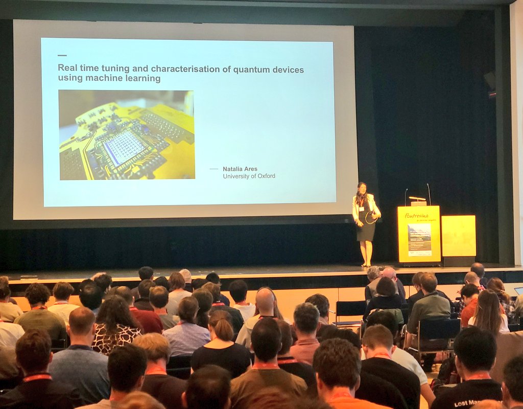 perronjk's tweet image. Great talk by Natalia Ares (of @NAresgroup) on Unlocking Quantum Technologies with Machine Learning. #SpinQubit5