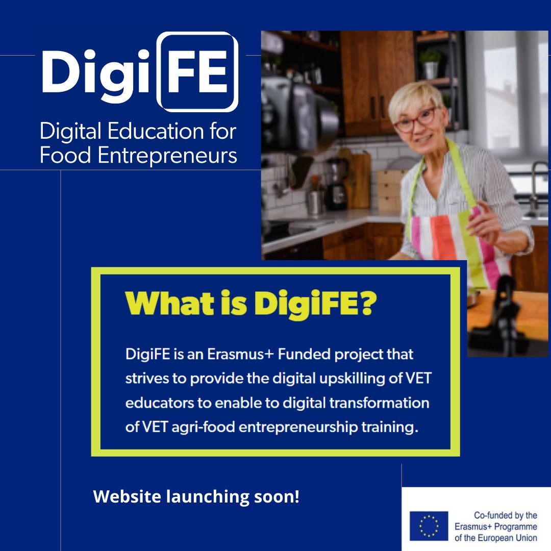 DIGI_FEeu's tweet photo. ๐๏ธExciting news, our #DigiFE project website for will be live soon. Looking forward to sharing more information on #digital upskilling of #VETeducators in the #agri-food sector. ๐ช๐บ@Leargas @ATU_GalwayCity @GMIT_Research https://t.co/tJ5ivRPEYE