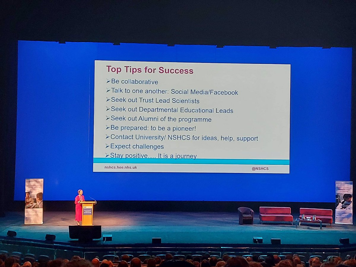 So pleased to be back in Birmingham for the <a href="/NSHCS/">National School of Healthcare Science</a> STP Induction 2022. Some great advice below from @HeadNSHCS Prof Berne Ferry. Looking forward to talking with new trainees soon