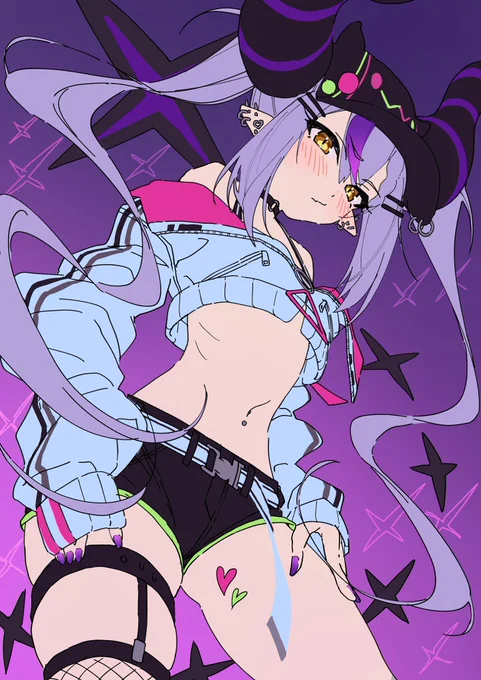 描いてて思うけどめっちゃ似合うやん#laplus_artdesu 
