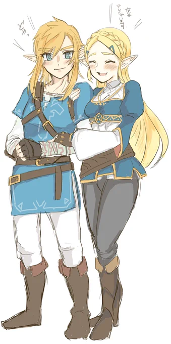 モブキャラお絵かきしながらブレワイプレイしてるんだけど、やっぱリンゼルは美男美女やと思う。 