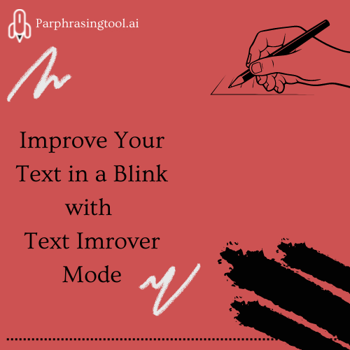 ParaphrasingAI's tweet photo. Text Improver changes minor things, but actually has an ability to give your sentence a makeover. It enables you to rewrite your content by providing you interactive synonyms and reader-friendly phrases.
Do it
https://t.co/tEVQ8Qj9OB
#creative #scorehigher #easyhelp #writingtools https://t.co/BKJLSF8G2c