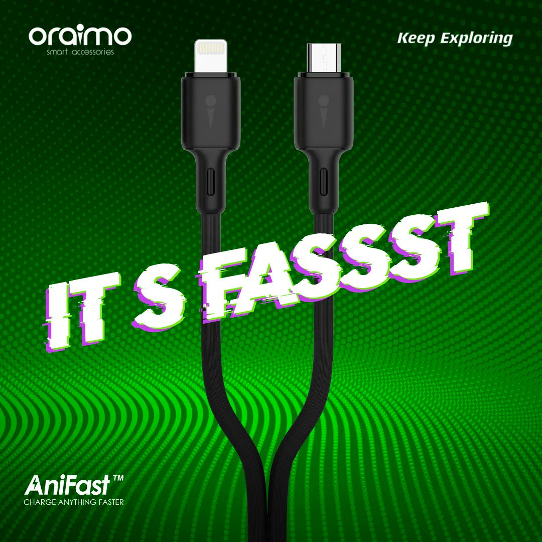 oraimomate's tweet photo. Experience life in the fast lane with AniFast. ⚡⚡⚡
Fast Charge for a Faster Life. 😉
Charge Anything Faster. 💚
Click the link below to shop now
https://t.co/nJQ1Afgpl5
#oraimoAniFast
#AniFast https://t.co/3rbiIEhSDe